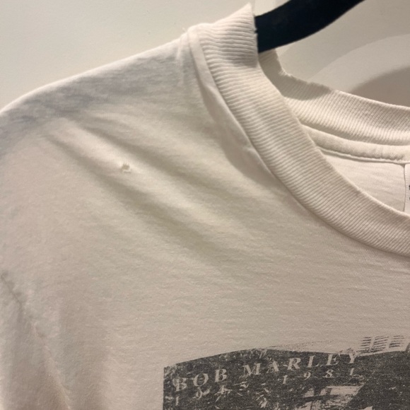 Vintage 80s Bob Marley tshirt - Picture 4 of 5